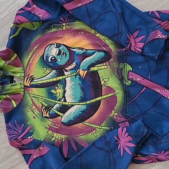 Electro Threads Sloth Hoodie - Picture 2 of 6